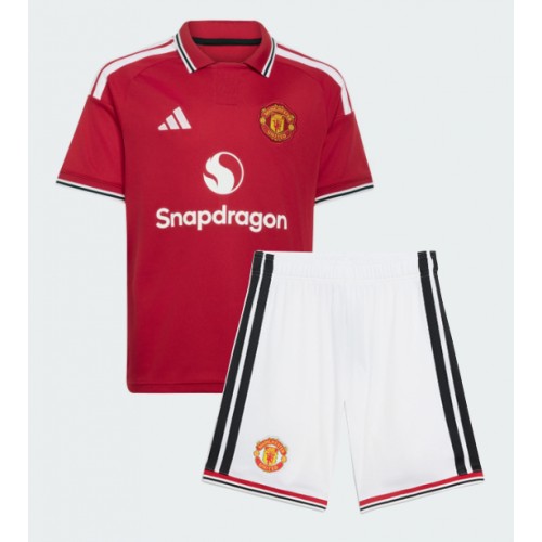 Manchester United Matthijs de Ligt #4 Domaci Dres za Dječji 2026-27 Kratak Rukavima (+ kratke hlače)